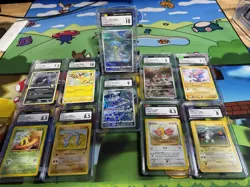 Pokemon TCG Lot Of 10 Graded Cgc Slabs - Image 1