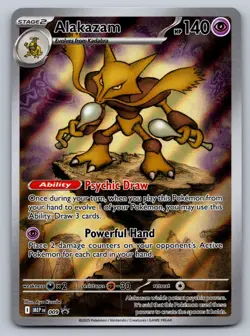 Pokemon TCG Alakazam 009 MEPN Black Star Promo Holo 2025 - Image 1