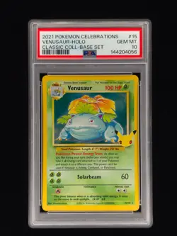Venusaur Holo 15 Pokemon Celebrations Classic Collection PSA 10 🔥🔥🔥 - Image 1