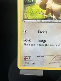 Pokemon TCG Eevee 63/98 (Build-A-Bear Worshop Exclusive) Promo MP - Image 5