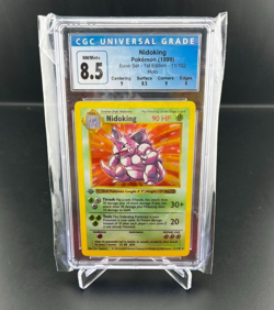 Pokemon Base Set 1st Edition Shadowless Nidoking CGC 8.5 WITH SUBGRADES WOTC - Image 1