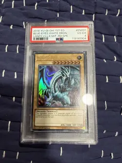 Blue-Eyes White Dragon 1st Ed. YuGiOh Legendary Collection Kaiba PSA - Image 1