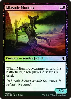 Miasmic Mummy FOIL Amonkhet NM Black Common MAGIC THE GATHERING CARD ABUGames - Image 1