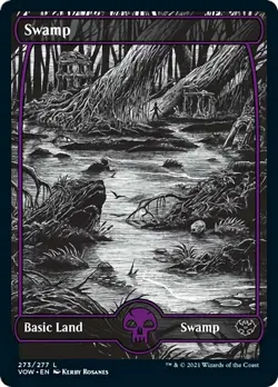 Swamp (273) FOIL Innistrad: Crimson Vow HEAVILY PLD Basic Land MTG CARD ABUGames - Image 1