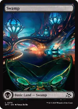 Foil - Swamp (0274) - 274 - Aetherdrift - NM - Image 1