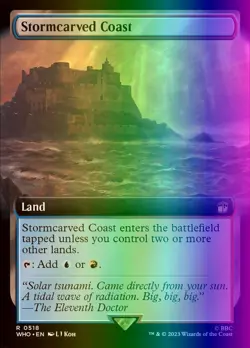 MTG Magic the Gathering Stormcarved Coast (518/1448) Doctor Who LP FOIL - Image 1