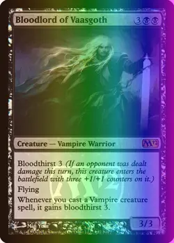 MTG Magic the Gathering Bloodlord of Vaasgoth (82/5) Magic 2012 Promos LP FOIL - Image 1