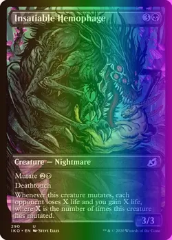 MTG Insatiable Hemophage (290/434) Ikoria Lair of Behemoths LP FOIL - Image 1