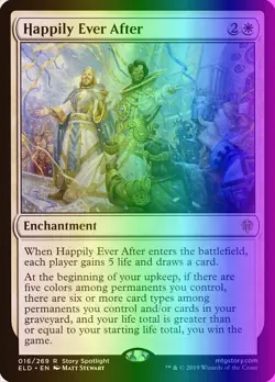 MTG Magic the Gathering Happily Ever After (16/533) Throne of Eldraine LP FOIL - Image 1