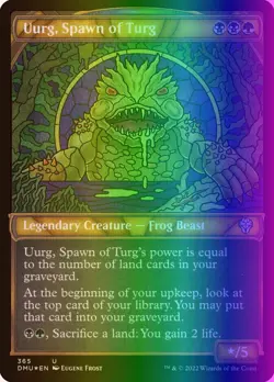 MTG Magic the Gathering Uurg, Spawn of Turg (365/552) Dominaria United LP FOIL - Image 1