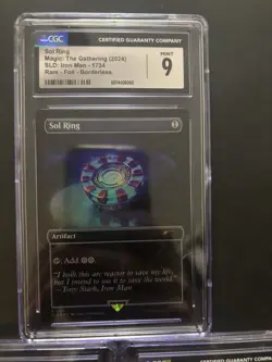 MTG Graded CGC 9 Marvel Cards Secret Lair Iron Man Sol Ring Arcane Signet Lot - Image 3