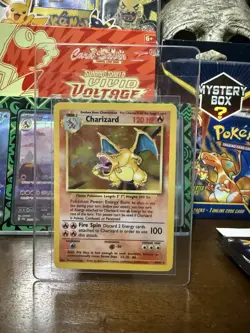 Pokemon TCG: Charizard Holo Base Set - Image 1