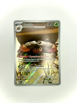 Pokemon Card Crustle 186/182 Illustration Rare Destined Rivals Near Mint - Image 1
