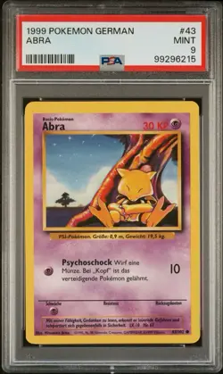 1999 Pokemon Base Set | Abra | PSA 9 | Deutsch - Image 1