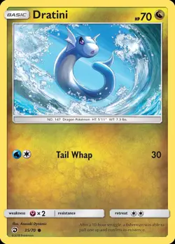 Pokemon Dratini (35/80) Dragon Majesty LP - Image 1