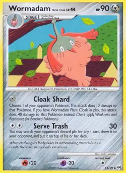 Pokemon Wormadam Trash Cloak (51/117) Arceus MP - Image 1