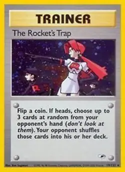 Pokemon The Rocket's Trap (19/147) Gym Heroes MP HOLO - Image 1