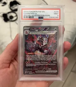 Pokemon TCG Charizard ex SIR 234/091 Paldean Fates PSA 9 Mint Shiny Rare Card - Image 1