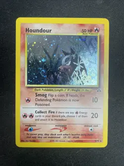 Houndour 5/75 Holo Neo Discovery Nm Pokemon Tcg FART SWIRL - Image 1