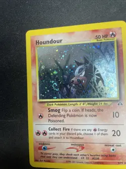 Houndour 5/75 Holo Neo Discovery Nm Pokemon Tcg FART SWIRL - Image 2