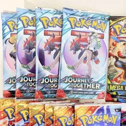(24 Pack Lot) TCG POKEMON FACTORY SEALED PACKS (MEGA/SURGING/JOURNEY/PHANTASMAL - Image 4