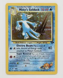 Misty's Golduck 12/132 Gym Challenge Holo Rare 2000 WOTC Pokemon Card - Image 1