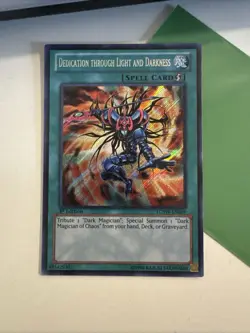 LCYW-EN069 Dedication Through Light And Darkness Secret 1st Edition Yugioh - Image 1