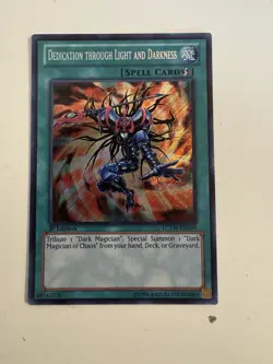 LCYW-EN069 Dedication Through Light And Darkness Secret 1st Edition Yugioh - Image 2