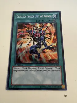 LCYW-EN069 Dedication Through Light And Darkness Secret 1st Edition Yugioh - Image 3
