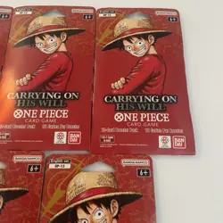 One Piece OP-13 CARRYING ON HIS WILL Sleeved Booster Packs Lot Of 5 English 5x - Image 3