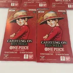 One Piece OP-13 CARRYING ON HIS WILL Sleeved Booster Packs Lot Of 5 English 5x - Image 4
