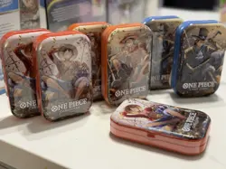 Lot of 7 One Piece Card Game Mini-Tin Pack Set Vol.2 New Sealed - Image 2