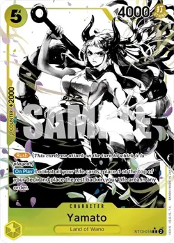 One Piece Yamato (Parallel) (ST13-016/47) Ultra Deck The Three Brothers NM FOIL - Image 1