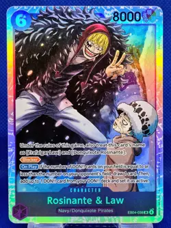 Rosinante & Law EB04-038 SR | NM | The Azure Sea's Seven | One Piece TCG | EN - Image 1