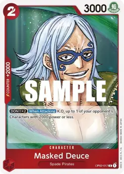 One Piece Masked Deuce (OP02-017/258) OP02 Paramount War NM FOIL - Image 1