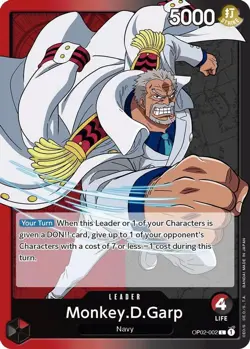 One Piece Monkey.D.Garp (002) (OP02-002/258) OP02 Paramount War NM - Image 1