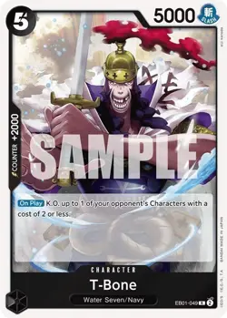 One Piece T-Bone (EB01-049/101) EB01 Memorial Collection NM FOIL - Image 1