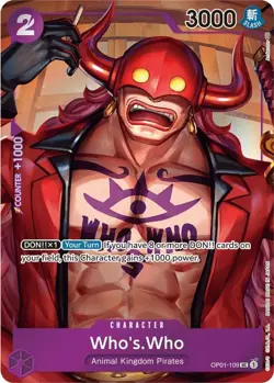 One Piece Who's.Who (Box Topper) (OP01-109/284) OP01 Romance Dawn NM FOIL - Image 1