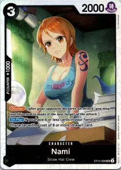 One Piece Nami (ST14-006/17) Starter Deck 14 3D2Y NM FOIL - Image 1