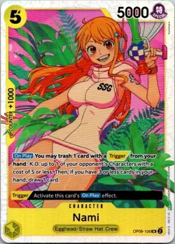 Nami OP08-106 SR NM One Piece TCG Two Legends Foil - Image 1