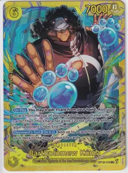 One Piece TCG Bartholomew Kuma OP12-119 SEC Alt Art Secret Rare English NM - Image 1