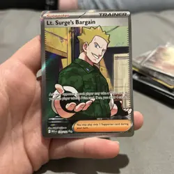 Lt. Surge's Bargain Ultra Rare - POKEMON CARD - Mega Evolution Base 170/132 - Image 1