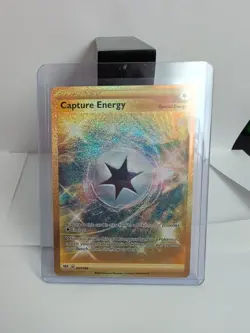 Pokemon TCG Gold Holo Darkness Ablaze Capture Energy Secret Rare Card 201/189 - Image 1