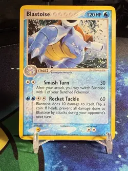 Blastoise 1/17 Pop Series 3 Holo 2006 Pokemon Card TCG Swirl MP/HP Vintage Rare - Image 1