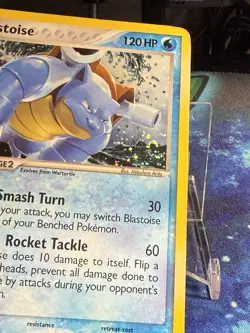 Blastoise 1/17 Pop Series 3 Holo 2006 Pokemon Card TCG Swirl MP/HP Vintage Rare - Image 2