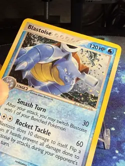 Blastoise 1/17 Pop Series 3 Holo 2006 Pokemon Card TCG Swirl MP/HP Vintage Rare - Image 3