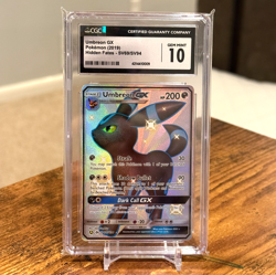 CGC 10 Umbreon GX #SV69 Hidden Fates (2019) Shiny Pokemon Card Gem Mint - Image 1