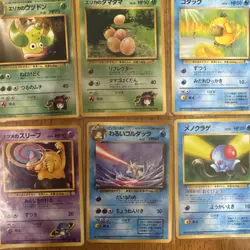 Pokemon 1996 Pocket Monsters Card Lot 27 Meowth Bellsprout Golbat Zubat Voltorb - Image 5