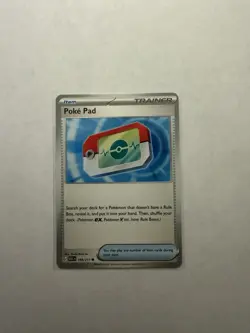 Pokemon Poke Pad Trainer Item Card ASK Set 198/217 English TCG - Image 1