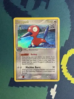 Porygon2 25/113 Reverse Holo Rare EX Delta Species Stamped Pokemon Card MP - Image 2